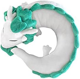 Creative cute little white dragon, chaotic king cartoon anime U-shaped travel neck pillow