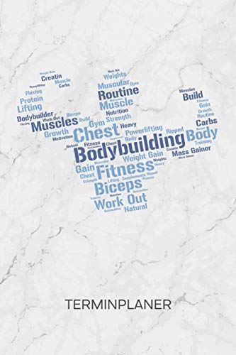 TERMINPLANER: Hobbysportler Kalender Muskelaufbau Terminkalender - Workout Wochenplaner Kraftsport Wochenplanung Bodybuilding Taschenkalender Kraftsport To-Do Liste Termine