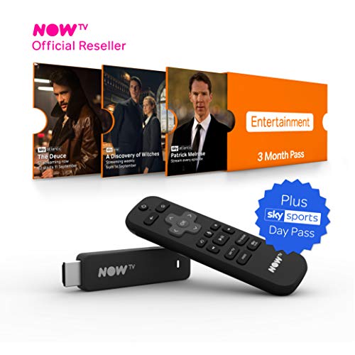 NOW TV Smart Stick with 3 month Entertainment Pass and Sky Sports Day Pass