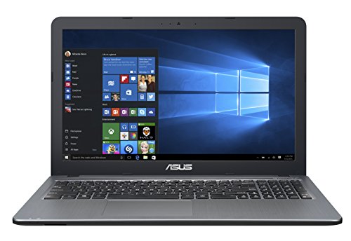 ASUS VivoBook D540YA-XO540T - Ordenador portátil de 15,6' HD (AMD Dual-Core E1-6010 APU, 4 GB RAM, 1 TB HDD, AMD Radeon R2, Windows 10 Original) plata degradado - Teclado QWERTY Español