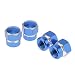 Generic 4x Car Motorcycle Wheel Tire Tyre Dust Valve Cap Covers -Blue Hexagonal 14mm RS.220.00