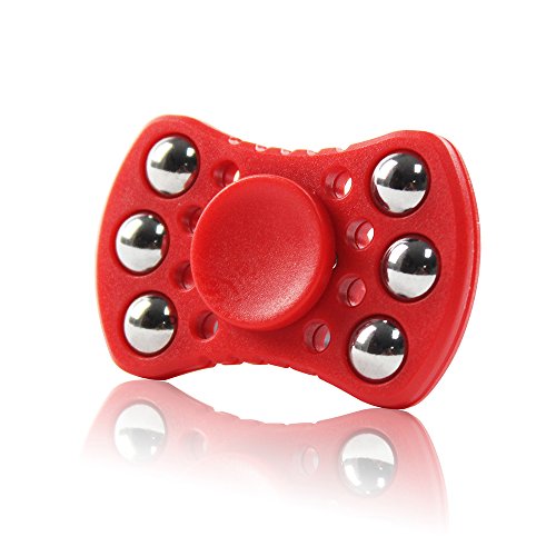 The New style Fidget Hand Spinner, Ceramic Bearing Stress Reducer Relieves Anxiety and Boredom (Red) The New style Fidget Hand Spinner, Ceramic Bearing Stress Reducer Relieves Anxiety and Boredom (Red)