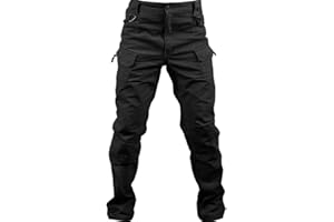 Stafeny Pantaloni da Lavoro da Combattimento Militare Pantaloni Casual Tattici Pantaloni da Camminata Multi Tasca Militari Nero
