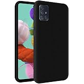 KZY Samsung Galaxy A51 İ&ccedil;i Kadife Soft Logosuz Lansman Silikon Kılıf - Siyah