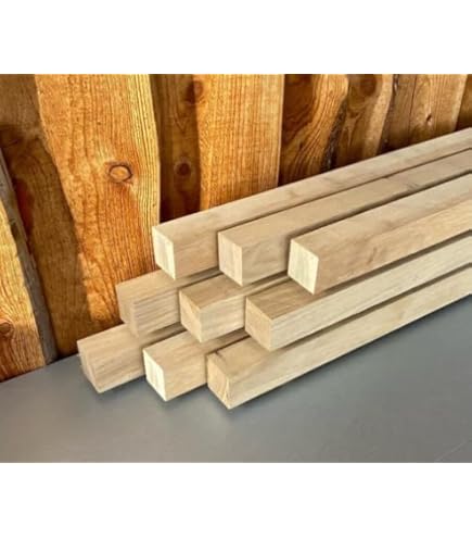 Kantholz Lärche 50x50mm 280cm - 14 Stück Zaunpfosten & Balken