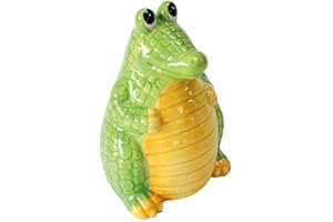 Crockery Critters Skarbonka - Krokodyl Deluxebase. Śliczne oryginalne zwierzęta w kształcie skarbonki dla dzieci i dorosłych