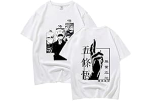 zhedu Camiseta De Manga Japonesa Satoru Anime Camisetas De Manga Corta De Regalo para Niñas Y Niños, Camisetas De Gran Tamaño