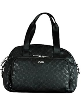 JOOP! Nylon Cornflower S Rina HandBag, Farbe schwarz I Henkeltasche mit Reißverschluss I kleine Nylon-Damen-Handtasche