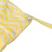 OULII Wave Pattern Washable Reusable Waterproof Zippered Baby Cloth Diaper Nappy Bag Wet Dry Bag Tote with Soft Snap Handle (Yellow)