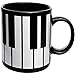 Produktbild alles-meine.de GmbH 4 Stück _ Henkeltassen / Kaffeetassen -  Klavier & Piano Tastatur / Klaviatur  - groß - 330 ml - Porzellan / Keramik - Teetasse - Trinktasse mit Henkel / He..