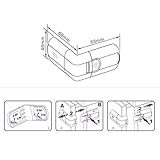 CalMyotis® Schubladen und Schranksicherung für Kindersicherungohne bohren zum kleben (5 Stück) - 5