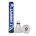 Produktbild Fortgeschrittene Gänsefeder Federbälle, Lhedon 12 Stück hoher Qualität Badminton Shuttlecocks Indoor Outdoor Sport Training Naturfederbälle Federball Shuttle mit großer Stabilität und Haltbarkeit