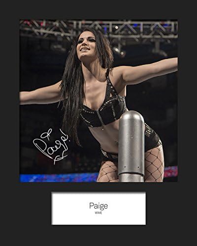 PAIGE WWE #2 | Signed Mounted Photo Reprint | 10x8 Size to Fit 10x8 Inch Frames | Machine Cut | Photo Display | Present Gift Collectible