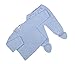 Baby Boys 2 pieces Knitted Leggings & Jumper Set For christening, Special occassions (3-6mths, SkyBlue)