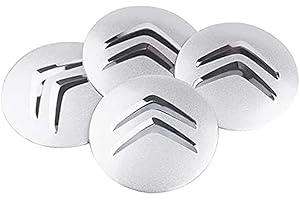 SANQIUTOU 4 Tapones Adhesivos para Tapacubos para Citroen C5 X C4 C3 C2 C1 DS3 DS4 DS5 C6 56mm, Centro de Rueda de Coche Cubierta de La Etiqueta Auto Llantas Decorativa Emblema,B