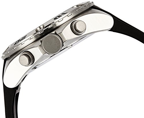 Invicta Men's Quartz Watch with Black Dial Chronograph Display and Black PU Strap 21563