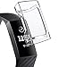 Produktbild Dolank kompatibel mit Fitbit Charge 3 Schutzhülle, Aufladbare Schutzfolien TPU Displayschutzfolie Anti-Kratzer Weiche Abdeckung Rahmen Sport Zubehör für Fitbit Charge 3 Fitness Tracker Klar 1 Stück