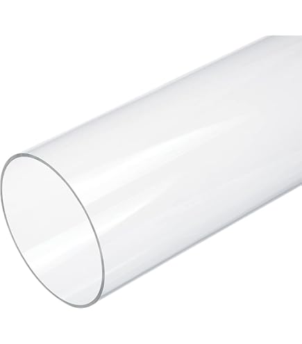 PATIKIL Clear Rigid Tube Round Plastic Tubing