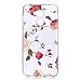 Produktbild HuaWei Honor 6A Silikonhülle, MEETER Ultra Slim Dünnen Bunte Muster Weich Flexibel Durchsichtig Klar Crystal Clear TPU Gummi Case Cover Tasche Bumper für HuaWei Honor 6A - Rote Blume