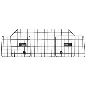 FEANDREA Dog Car Barrier, Adjustable Pet Barrier for SUVs, Van, Vehicles, Mesh Headrest Pet Guard, Black UPDB001B01