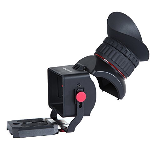 Visor para Vídeo con Pantalla LCD 3X Universal Movo Photo VF40 con Ocular con Tapa Flip-Up para Cámaras DSLR Canon EOS, Nikon, Sony Alpha, Olympus & Pentax - para Pantallas de 3