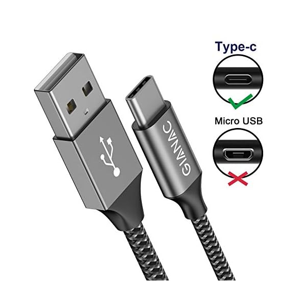 GIANAC USB Typ C Kabel, [4-Pack 0.3M 1M 2M 3M ] 3A Nylon geflochten USB C Ladekabel und Datenkabel Fast Charge Sync schnellladekabel für Samsung S10/S9/S8+, Huawei P30/P20/P10,Google Pixel, Xperia XZ – Bild 3