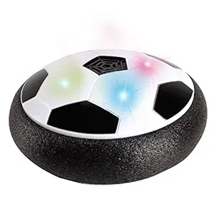 Amitasha Hover Football Soccer Disc Indoor Ball Toy with Lights, Multicolor