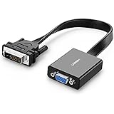 Ugreen Active DVI-D to VGA Adapter, 1080P 24+1 DVI Male to VGA Female Converter, 60HZ and 3D, for PC, DVD, Monitor, HDTV and Projector (30cm, Black)