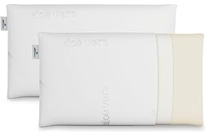 ZZ DON DESCANSO Pack Almohadas Viscoelasticas Aloe Vera Agatha con Doble Funda 70cm, Transpirables, Antiácaros, Firmeza Media, Ergonómicas, Adaptabilidad. Fabricadas en España