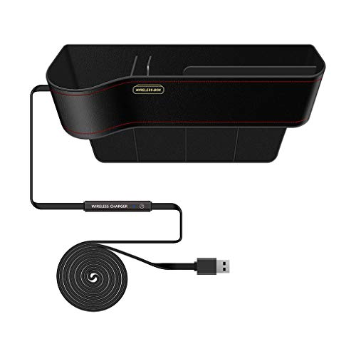 Preisvergleich Produktbild Tianya - Q7 Kabelloses Autoladegerät Seat Slit Gap Multifunktionsspeicher Ladestation BOX