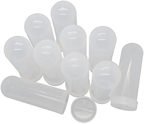 10 x 100ml Plastic Centrifuge Tubes EP Round Bottom Vials Lab Supplies Sample Container