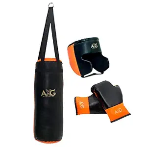 AXG New Goal Punch Filled Kids Boxing Set Suitable for 6 to 12 Years Childrens Boxing Kit