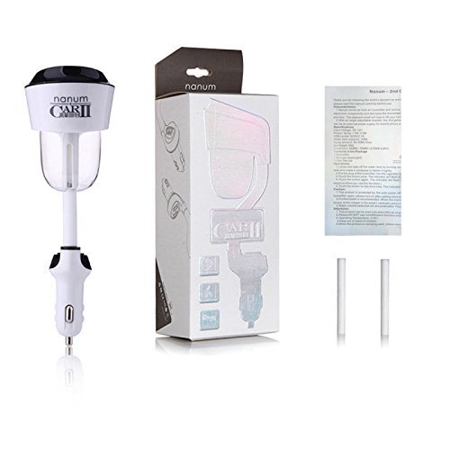 Auto Aromatherapie Luftbefeuchter, HiKeep 50ml Ultraschall Luftreiniger Aroma Diffusor mit 2 USB Ports KFZ-Ladegerät, leiser Betrieb, Abschaltautomatik für Auto in schwarz - 7