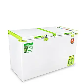 Rockwell Green Deep Freezer (450 Liters,Double Door, Color: White & Green)