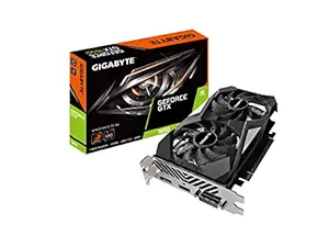 GIGABYTE GeForce GTX 1650 D6 WINDFORCE OC 4G (rev. 2.0) Graphics Card, 172mm Compact Size, 4GB 128-Bit GDDR6, GV-N1656WF2OC-4GD REV2.0 Video Card