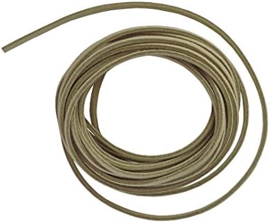 4 Metres of Cord Flat Lace Suede Suedine Beige Slightly Tug on Way Green 3x1,5 mm – Free Delivery – Creation Pearl