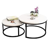 【Material de la mesa lateral】: Marco de madera MDF y metal robusto. Lograr un sabor moderno que irá bien con una variedad de decoración del hogar.