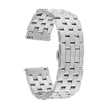 Für Samsung Gear S3 Frontier/Classic Armband, TRUMiRR 22mm Edelstahl Uhrenarmband Quick Release Armband für Samsung Gear S3 Classic Frontier, Gear 2 Neo Live, Moto 360 2 46mm Männer, Pebble Time/Steel, LG G Watch Urbane, Amazfit