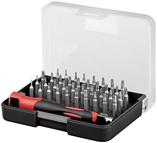 Fixpoint WZ BIT 4 Bitsatz (39-teilig für mini Tor x PZ PH, Schlitzschrauben) silber