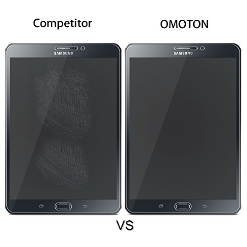 OMOTON Panzerglas Schutzfolie für Samsung Galaxy Tab S2 T719 / T715 [8 zoll] mit [9H Härte][ Anti-Kratzen][Kristall-klar][Bläschenfrei zu Montage][lebenslange Garantie] - 5