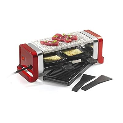 KITCHEN CHEF Raclette/pierre/gril Duo rouge GR202-350R