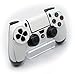 Produktbild CONTROLLER Weiß 3D texturierte Kohlefaser Skin Aufkleber Wickelarmband Zubehör für Playstation 4 PS4