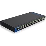 Linksys LGS116P Business 16 Port Desktop Gigabit Unmanaged Network Switch with 8 Port PoE+