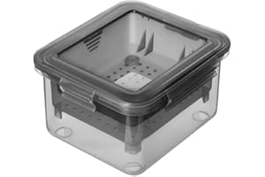 NIWWIN Molde de prensa de tofu, kit de prensa de tofu, caja de tofu, colador de tofu, cuajada de soja casera, drenaje integrado para herramienta de cocina casera (gris)