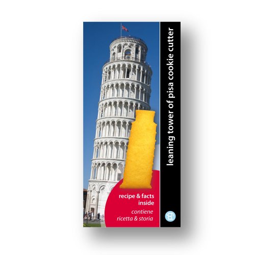 Schiefer Turm von Pisa Souvenir & Ausstechform in rot - 3