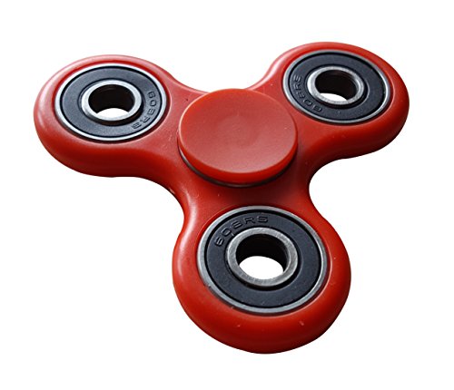 Fidget Spinner, Made with strong material and DOES NOT crack !. Long spin times. Multiple Colours (Red) Fidget Spinner, Made with strong material and DOES NOT crack !. Long spin times. Multiple Colours (Red)