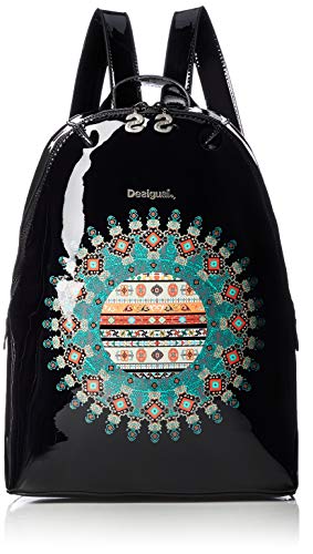 Preisvergleich Produktbild Desigual Womens BOLS VINIL Galactic Lima Schwarz Rucksäcke Einheitsgrösse