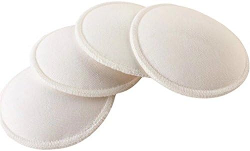 4pcs/1 Set Washable Nursing Pads Natural and Reusable Soft Absorbent Breast Pad Anti-Overflow Pads