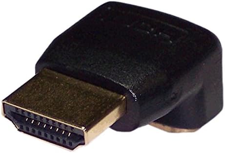 Lineaire ADHD201B 90 Degree Down Angled HDMI Male to Female Adapter, Black