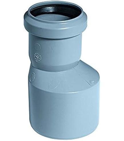 Ostendorf HTsafe Anschlusstück, DN 50/40 Mm – PP Verbinder Für Metall-HT-Rohr, Grau, Mit Dichtung